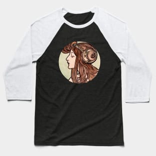 Alphonse Mucha Stained glass window Baseball T-Shirt